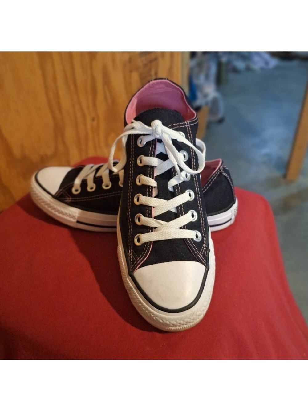 Converse All Star Sneakers  8 W/ 6 M Black Canvas Streetwear Skater Athleisure
